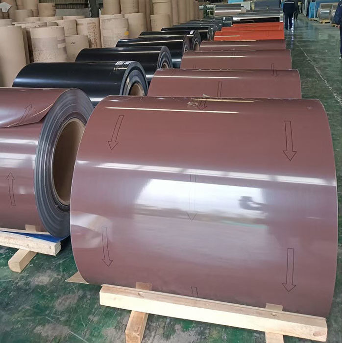 Durable Wood Grain Aluminum Coil with PVDF Coating and 20-25 Microns Front Coating for Outdoor Applications