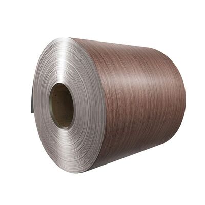 Durable Wood Grain Aluminum Coil with PVDF Coating and 20-25 Microns Front Coating for Outdoor Applications